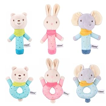 Amazon.co.jp: Shinse ぬいぐるみ がらがら 赤ちゃん おもちゃ